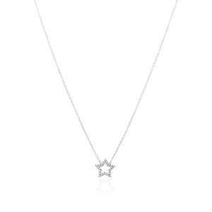 Dije Mini Estrella en Plata con Circonias