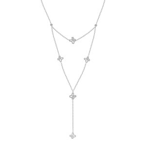 Collar Monarca en Plata con Circonias