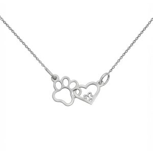 Dije Huellita Enlazada en Plata